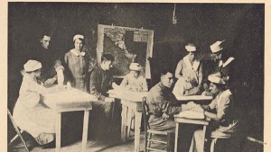 Nurses known as “Blue Birds” massaging joints at Base Hospital 43 in Blois, France. Credit: Courtesy Woodruff Health Sciences Center Library Historical Collection, Emory University.