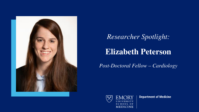 Researcher Spotlight Elizabeth Peterson Emory Daily Pulse Researcher Spotlight Peterson 