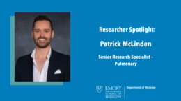 headshot of Patrick McLinden Senior Research Specialist – Pulmonary
