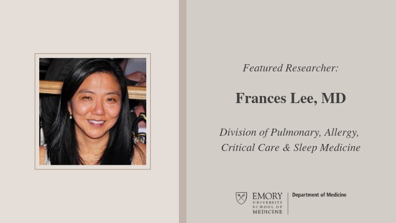 Highlighted Researcher: Frances Lee - Emory Daily Pulse