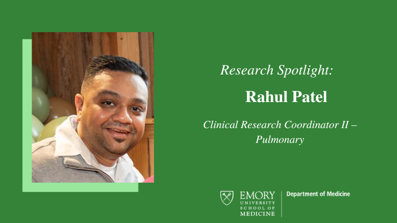 Researcher Spotlight: Rahul Patel