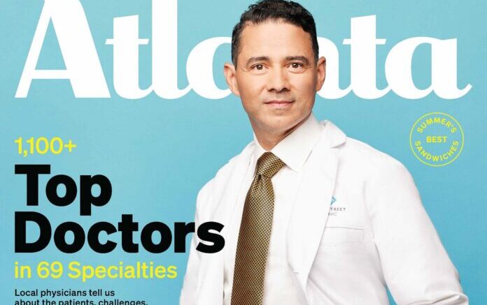 Atlanta Magazine 2023, July edition- Top Docs Cover