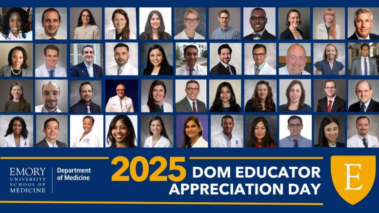 Headshots of all 2025 Department of Medicine Educators featured for Educator appreciation day
